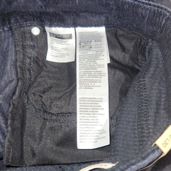 LEVI'S 721 BLACK CORDUROY JEANS WOMENS SIZE 10 MEDIUM  W30 L30 NEW WITH … - Picture 7 of 7